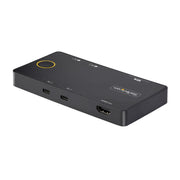 StarTech 2-Port USB-C KVM Switch, Single-4K 60Hz HDMI Monitor, Dual-100W Power Delivery Pass-through Ports, Bus Powered | C2-H46-UC2-PD-KVM Switches Startech