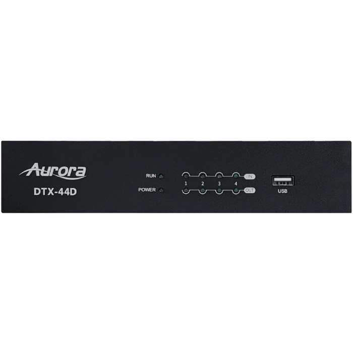 Aurora DTX-44D 4x4 Dante DSP with 4x4 Analog in and Out Multimedia Aurora