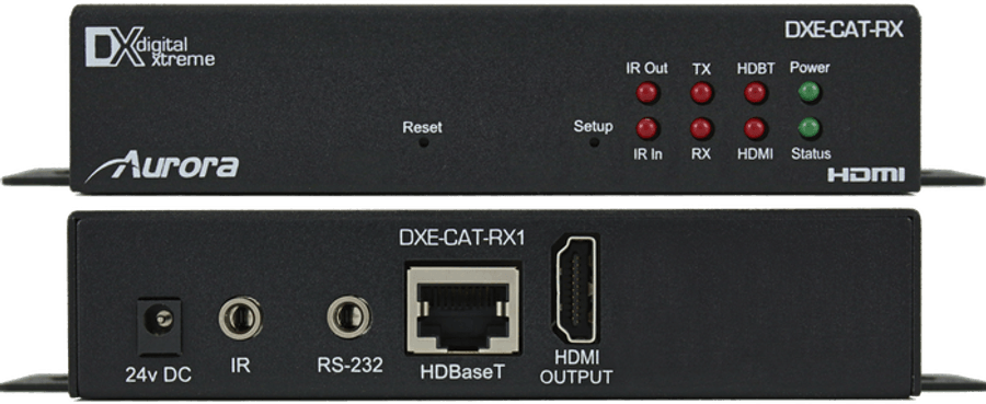 Aurora Multimedia DXE-CAT-RX1-4K 4K HDBaseT Receiver 230ft AV Receiver Aurora