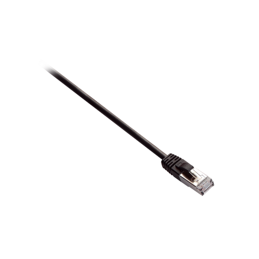 V7 Black Cat6 Shielded (STP) Cable RJ45 Male to RJ45 Male 1m 3.3ft - V7CAT6STP-01M-BLK-1E