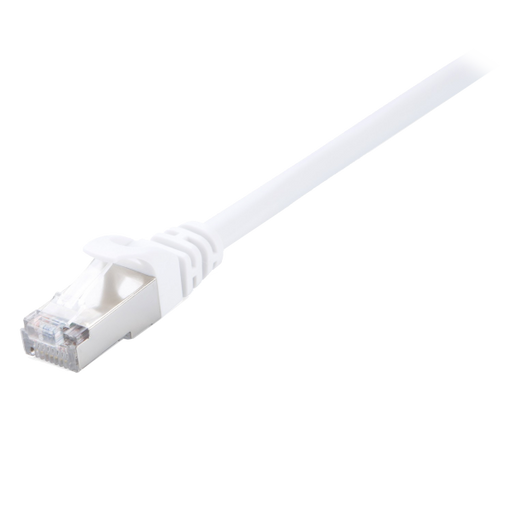 V7 White Cat6 Shielded (STP) Cable RJ45 Male to RJ45 Male 2m 6.6ft - V7CAT6STP-02M-WHT-1E