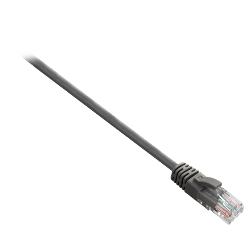 V7 Grey Cat6 Unshielded (UTP) Cable RJ45 Male to RJ45 Male 0.5m 1.6ft - V7CAT6UTP-50C-GRY-1E