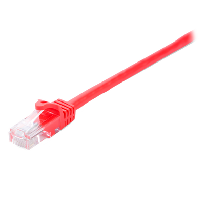 V7 Red Cat6 Unshielded (UTP) Cable RJ45 Male to RJ45 Male 1m 3.3ft - V7CAT6UTP-01M-RED-1E V7 Ethernet Cable V7