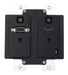Aurora Multimedia DXW-2-B 2 Input HDBaseT Wall Plate (VGA & HDMI) Black Aurora HDBaseT Wall Plate Aurora