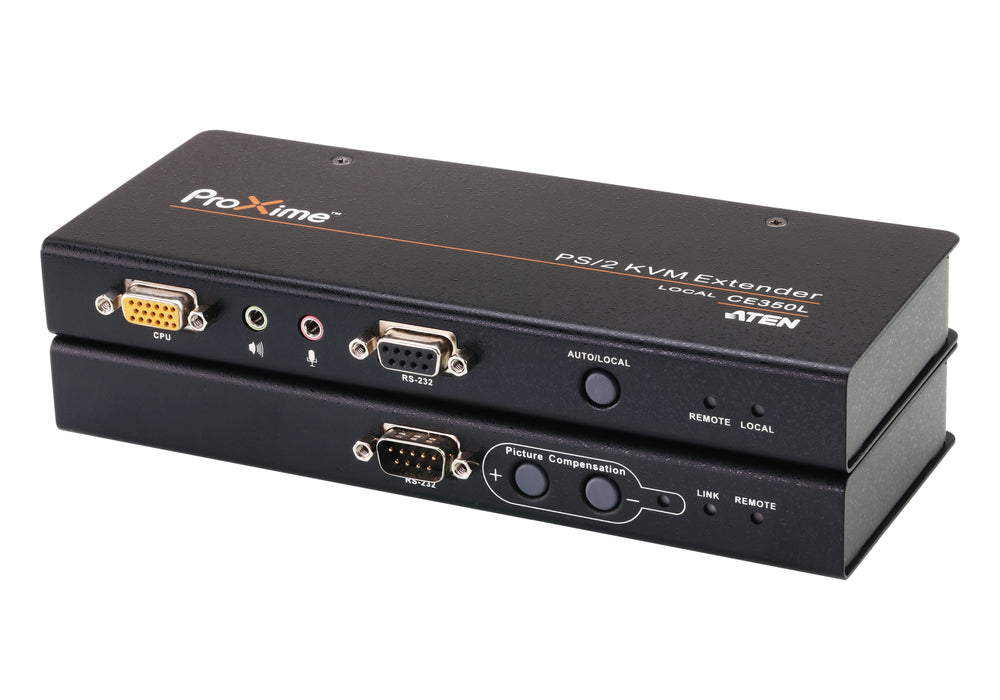 Aten PS/2 VGA/Audio Cat 5 KVM Extender (1600 x 1200@150m) | CE350-AT-E