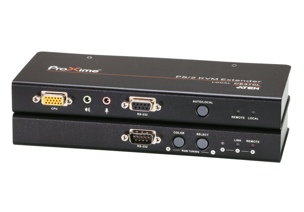 Aten PS/2 VGA/Audio Cat 5 KVM Extender with Deskew (1280 x 1024@300m) | CE370-AT-E