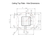 Multibrackets 40"-100" MBC1UPSD 1.5m Pole Display Ceiling Mount Pro Ceiling Mount Bracket Multibrackets