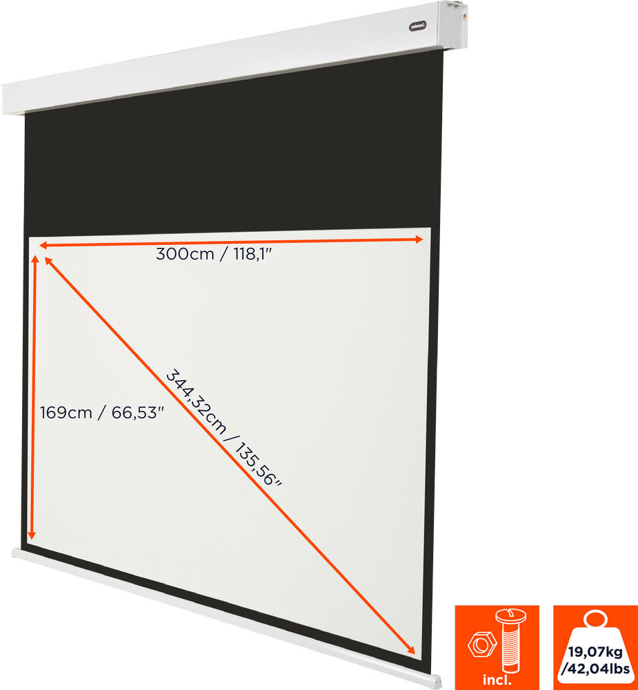 Celexon 16:9 (300x169cm) Battery Powered Projection Screen | 1000013917 Projector Accessories Celexon