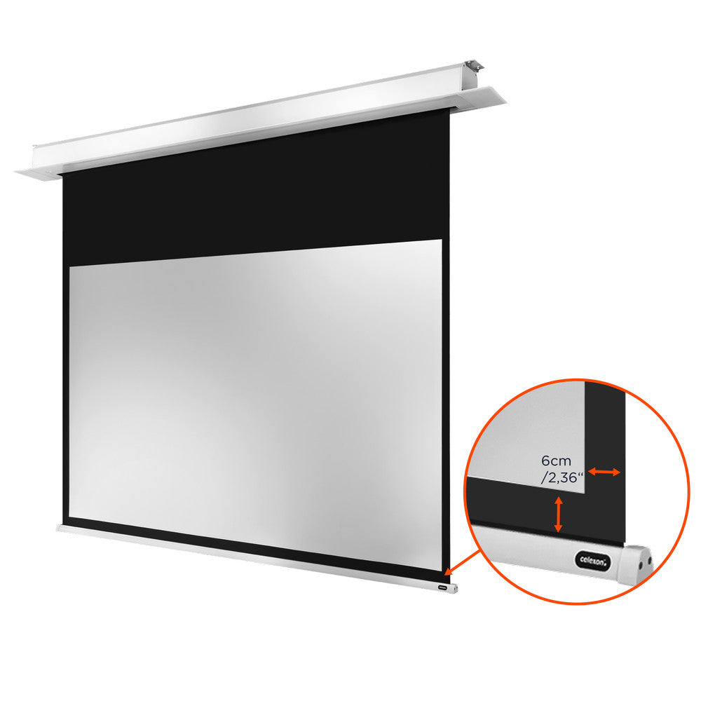 Celexon 16:9 (280x158cm) Professional Plus Recessed Projection Screen | 1000000880 Projector Accessories Celexon