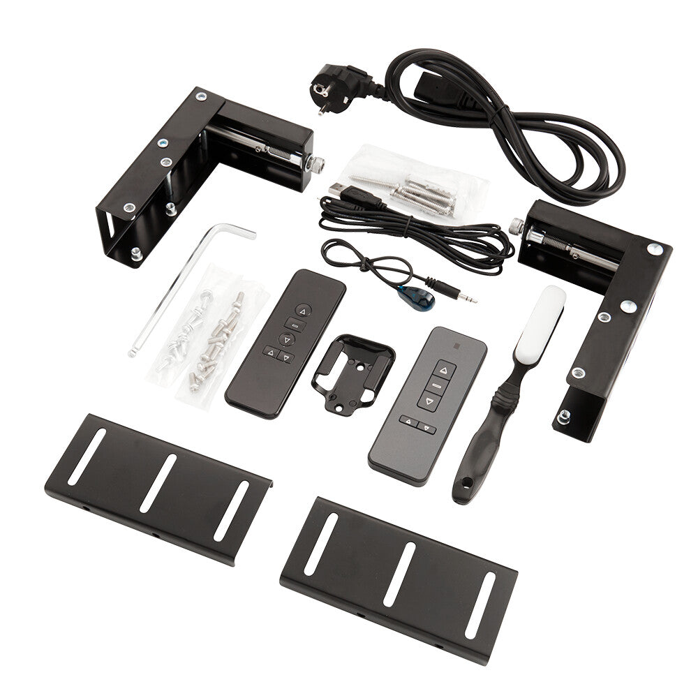 Celexon 110" CLR Home Cinema Plus Motorised Black Floor Screen | 1000025598 Projector Accessories Celexon