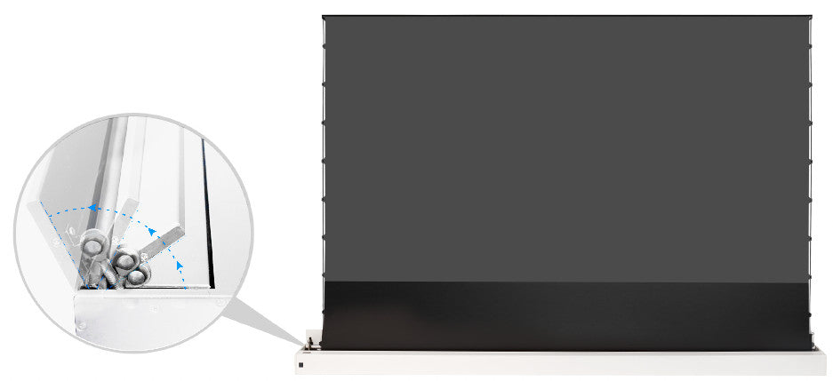 Celexon 120" CLR Home Cinema Plus Motorised White Floor Screen | 1000025596 Projector Accessories Celexon