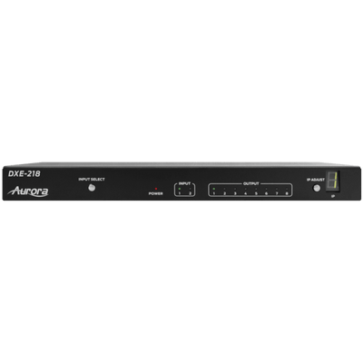 Aurora DXE-218 2-to-8 HDMI 4K Advanced Splitter Video Splitter Aurora