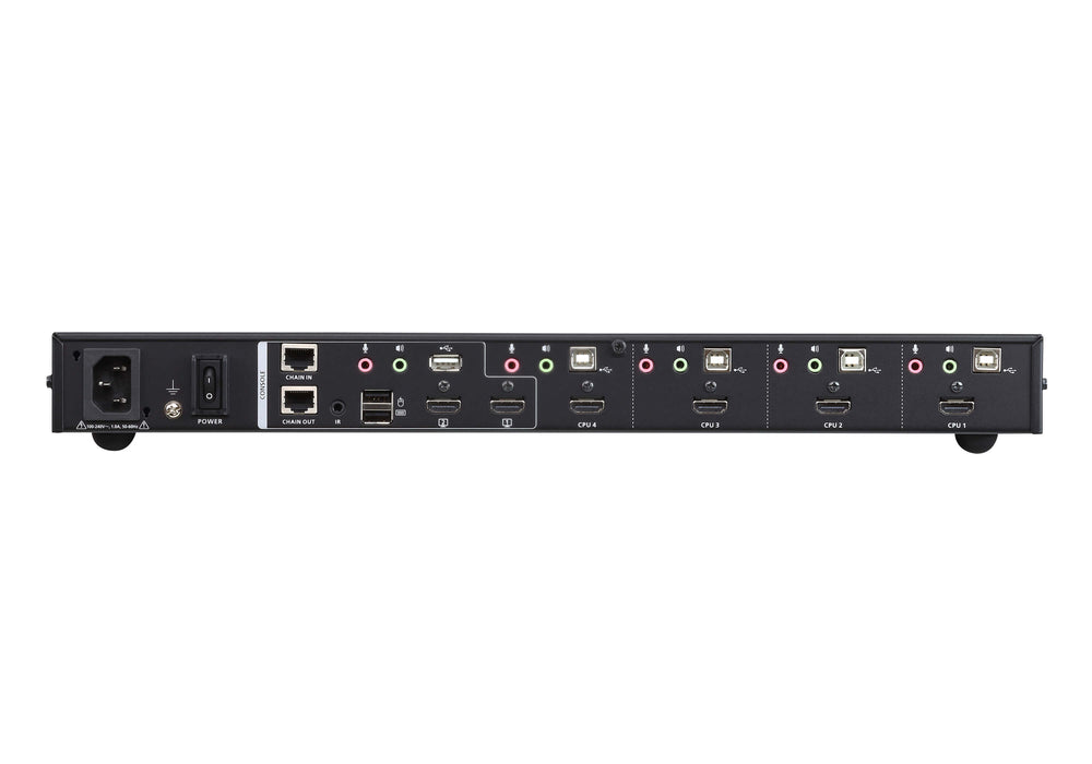 Aten CM1284-AT-E 4-Port USB 4K HDMI Multi-View KVMP™ Switch