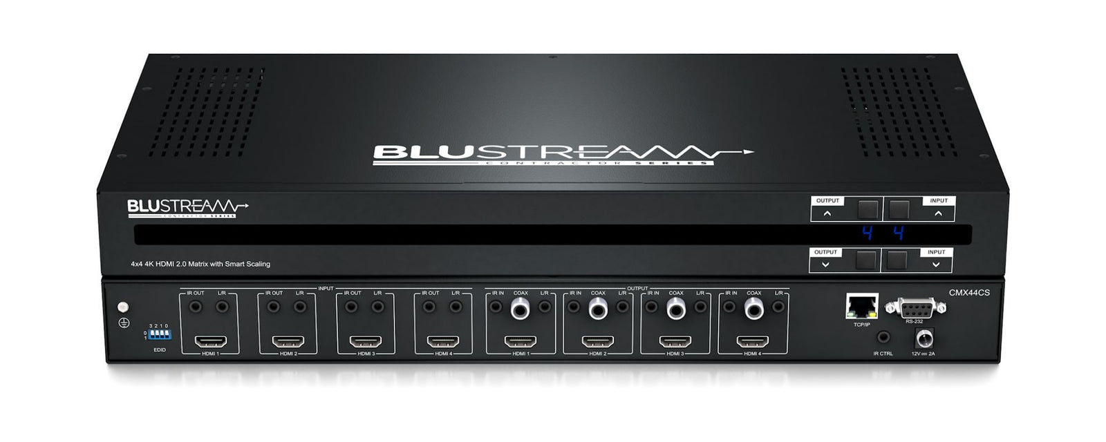 BluStream 4x4 4K HDMI 2.0 Matrix | CMX44CS Matrix Switcher BluStream