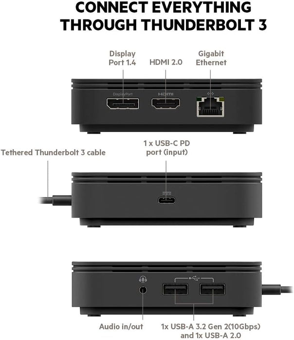 Belkin Thunderbolt 3 Dock Core for Mac & Windows | F4U110BT