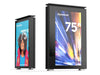 DynaScan DK751DH5 75” 4K UHD Outdoor Ultra-High Brightness Hybrid Kiosk with Light Box