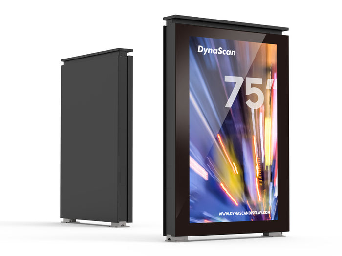 DynaScan DK751LN5 75” 4K UHD Single-Sided Ultra-High Brightness Outdoor Kiosk Outdoor Digital Kiosk DynaScan
