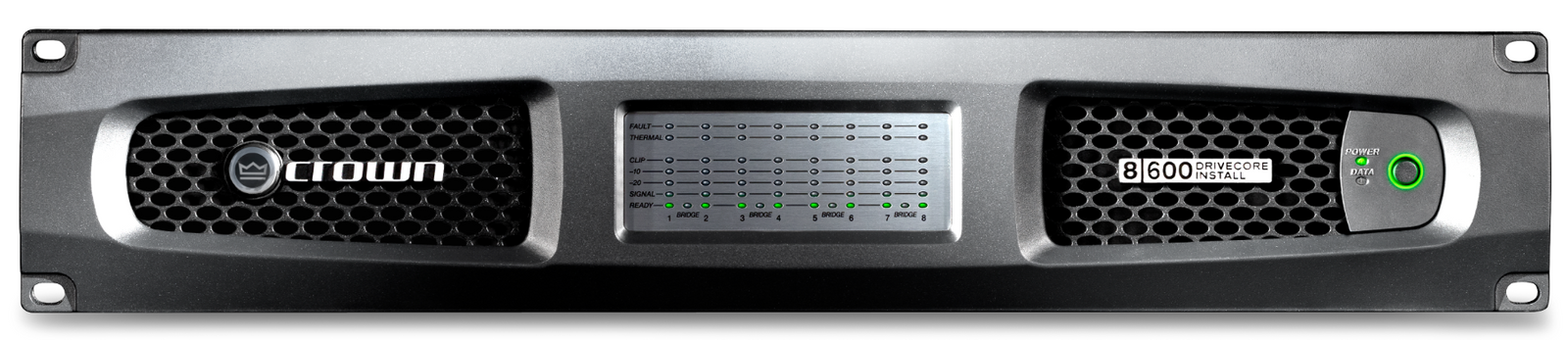 CROWN DCi 8|600 Eight-channel, 600W @ 4Ω Analog Power Amplifier, 70V/100V Audio Amplifier Crown