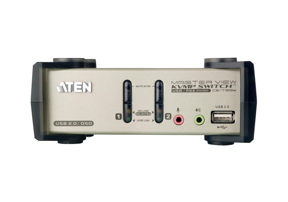 Aten 2-Port USB KVM Switch with Audio - CS1732B-AT-E — Screen Moove