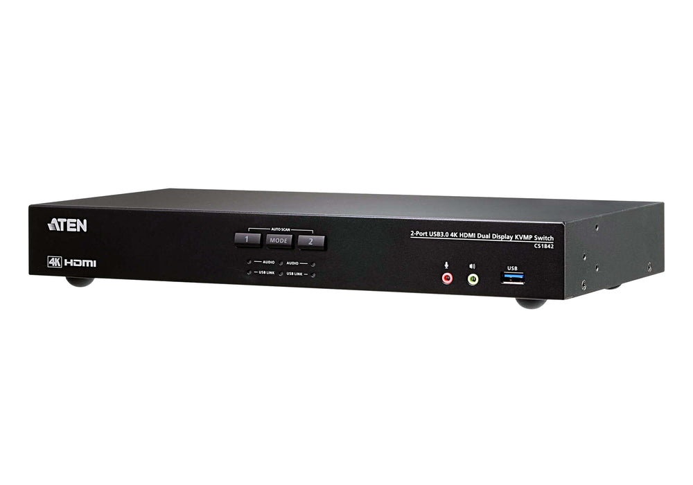 Aten CS1842-AT-E 2-Port USB 3.0 4K HDMI Dual Display KVMP™ Switch