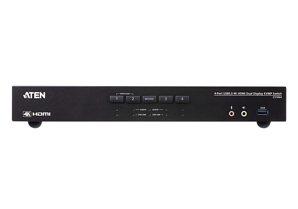 Aten CS1844-AT-E 4-Port USB 3.0 4K HDMI Dual Display KVMP™ Switch