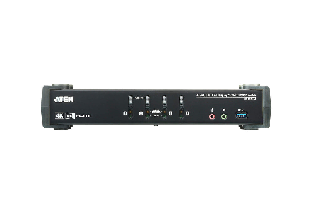 Aten CS1924M-AT-E 4-Port USB 3.0 4K DisplayPort MST KVMP™ Switch (Cables included)