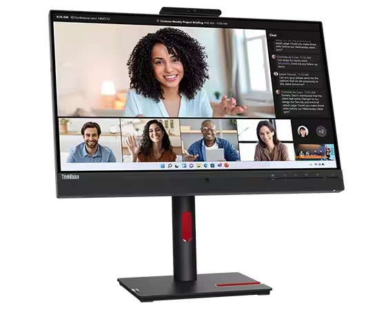 Lenovo T24mv-30 ThinkVision 23.8" 75Hz Full HD Conferencing Monitor (USB-C) | 63D7UAT3UK Desktop Monitor Lenovo
