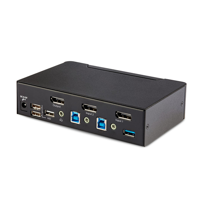 StarTech 2-Port DisplayPort KVM Switch, 8K 60Hz / 4K 144Hz, Single Display | D86A2-2-PORT-8K-KVM Switches Startech