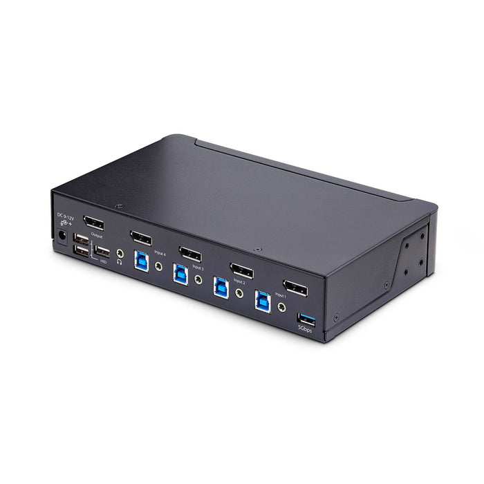 StarTech 4-Port DisplayPort KVM Switch, 8K 60Hz / 4K 144Hz | D86A2-4-PORT-8K-KVM Switches Startech