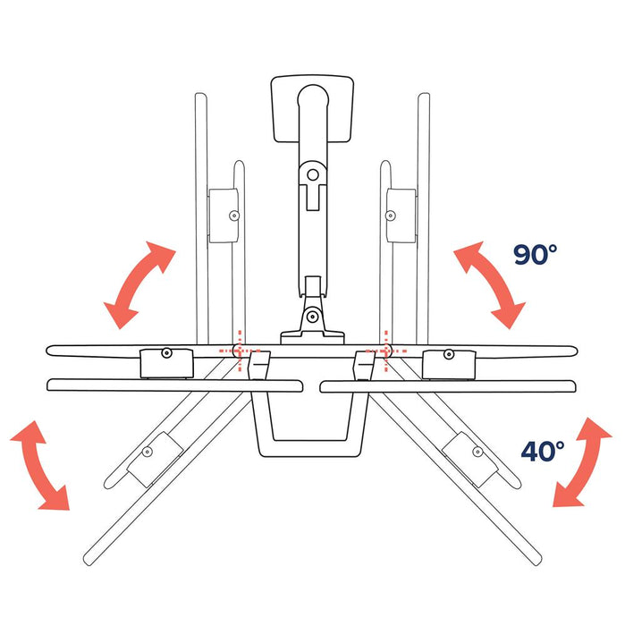 Ergotron HX Dual Monitor Arm Desk Mount  - 45-476-224