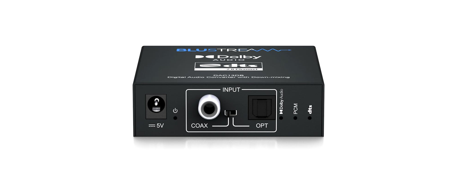 BluStream Digital Audio Converter with Dolby Audio and DTS Audio Down-mixing | DAC13DB Adapter / Converter BluStream