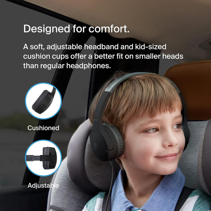 Belkin SoundForm Mini Wired On-Ear Headphones for Kids | AUD004BTBK