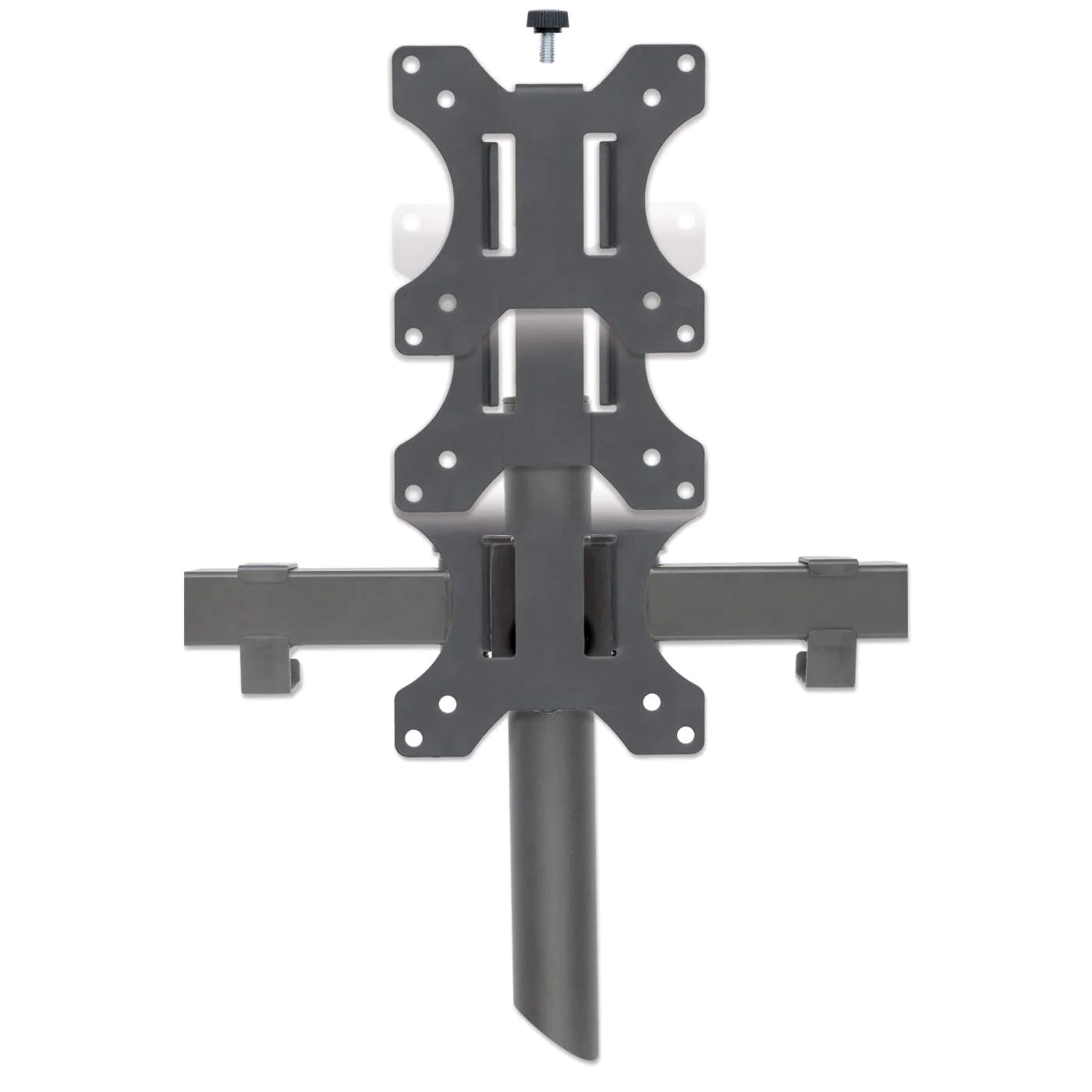 Manhattan 13" - 27" Triple LCD Monitor Mount with Double-Link Swing Arms | 461658 Monitor Arm Desk Mount Manhattan