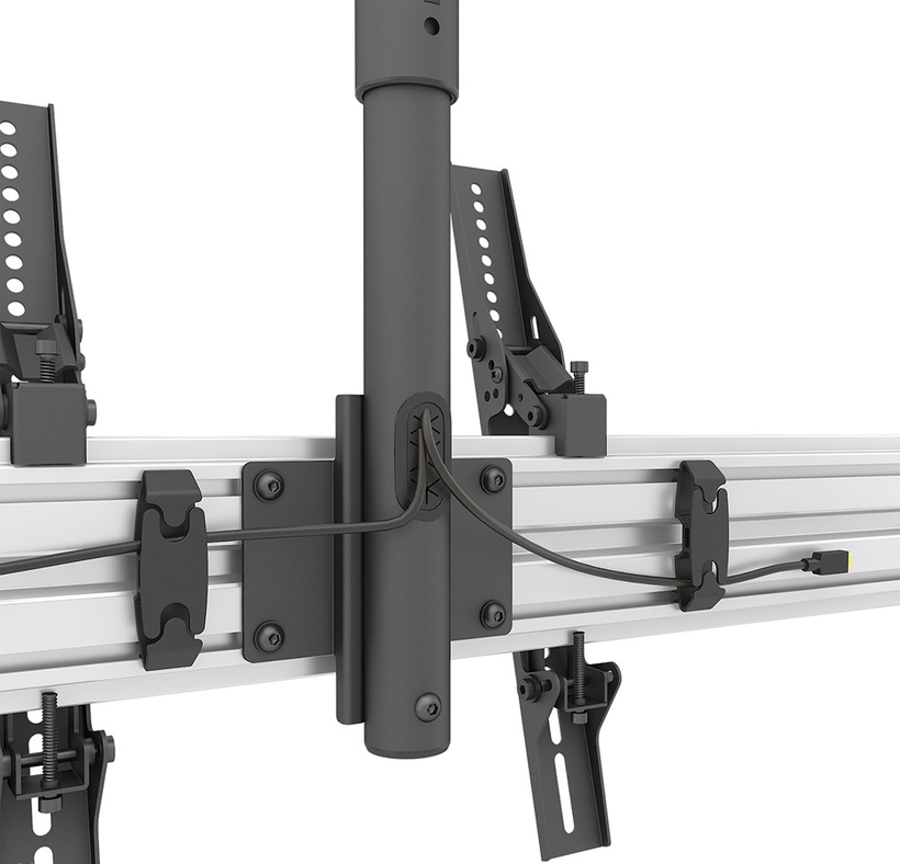 Neomounts NMPRO-CMB4 Quad Ceiling Menu Board Mount 32″–65″, 114 cm Pole Ceiling Mount Bracket NeoMounts
