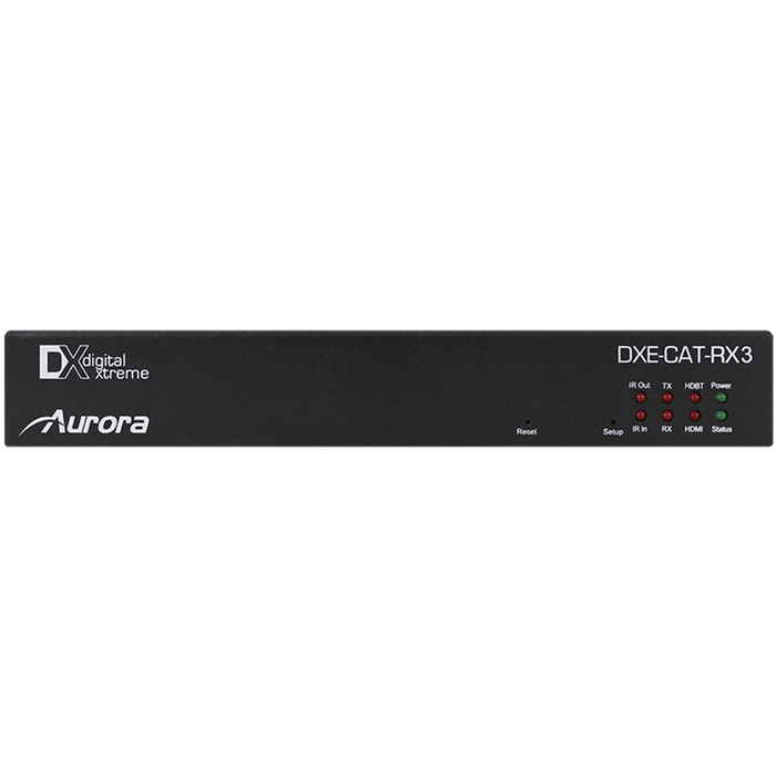 Aurora Multimedia DXE-CAT-RX3 HDBaseT Receiver w/Dual Relay & Audio AV Extender Aurora