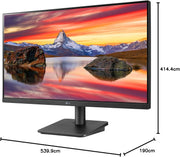 LG 24MP400P-B.BEK 23.8'' IPS Full HD Monitor with 3-Side Virtually Borderless Design Desktop Monitor LG