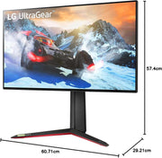 LG 27" UHD 4K UltraGear™ Nano 120Hz IPS 1ms Gaming Monitor | 27GP95R-B.AEK Gaming Monitor LG