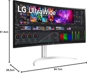 LG 39.7" Curved UltraWide™ 5K2K Nano IPS Display Monitor | 40WP95CP-W.AEK Desktop Monitor LG