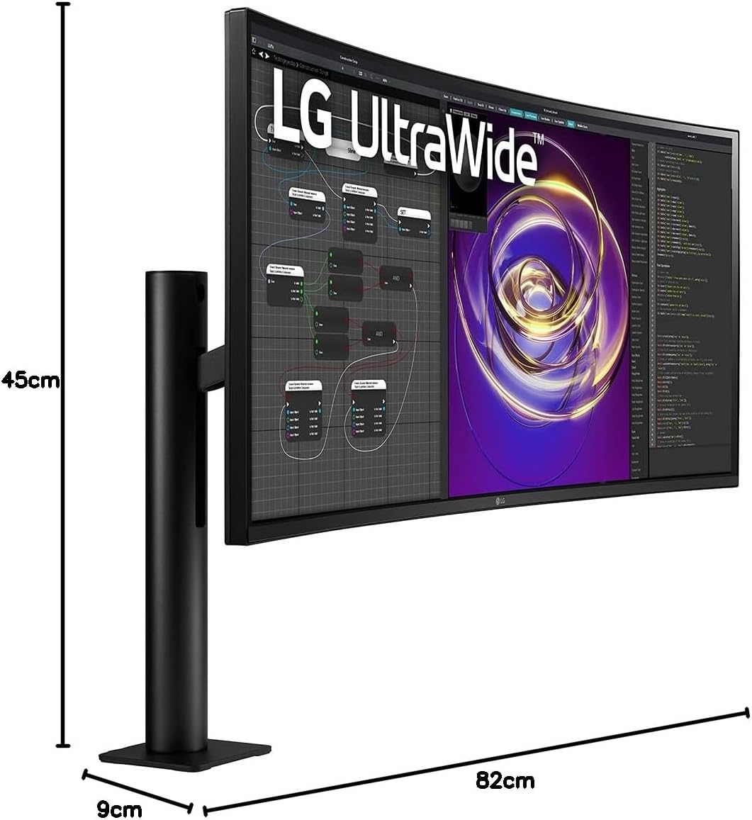LG 34" Curved UltraWide™ Ergo Quad HD Monitor | 34WP88CN-B Desktop Monitor LG