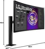LG 34" 21:9 Curved UltraWide™ 75Hz QHD Monitor | 34WP88CN-B.AEK Desktop Monitor LG
