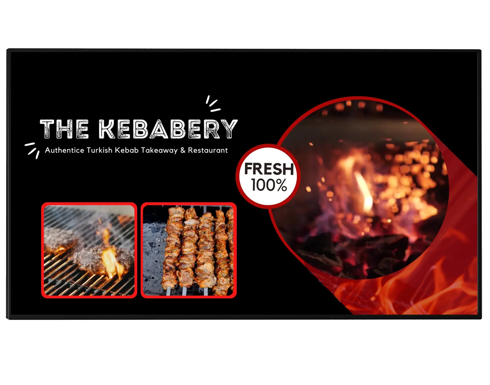 Digital Menu Boards - ScreenMoove Digital Menu Digital Menu Board ScreenMoove 65" (145x83cm) USB Plug and Play I want menu design service