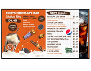 Digital Menu Boards - ScreenMoove Digital Menu Digital Menu Board ScreenMoove 43" (97x55cm) USB Plug and Play I want menu design service