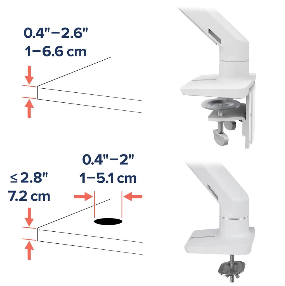 Ergotron Up to 32" HX Dual/Multi LCD Arm Desk Mount White | 45-476-216 Monitor Arm Desk Mount Ergotron