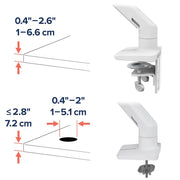 Ergotron Up to 32" HX Dual/Multi LCD Arm Desk Mount White | 45-476-216 Monitor Arm Desk Mount Ergotron