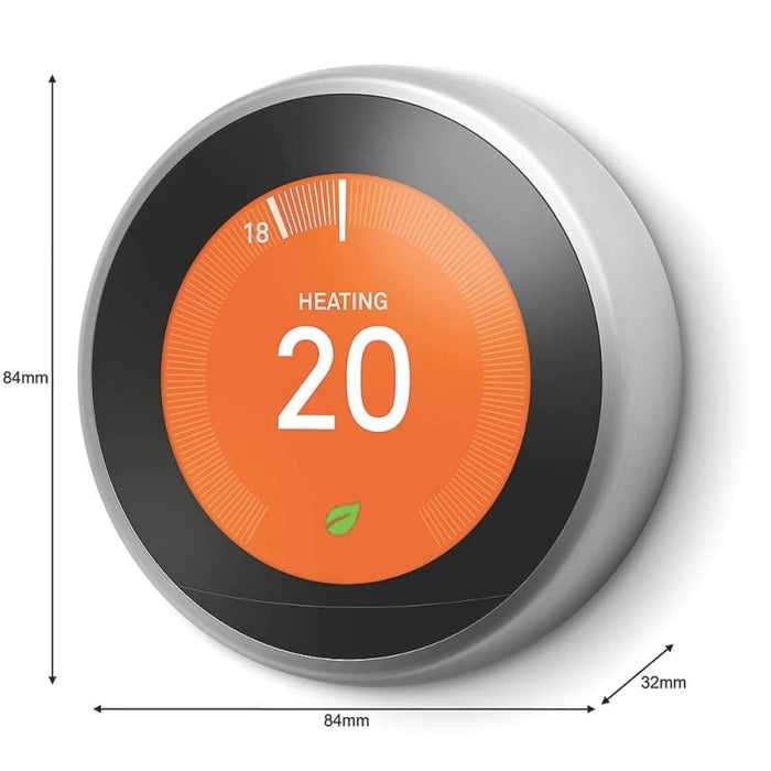 Google Nest Smart Learning Thermostat Pro Edition Stainless - HF001631-GB