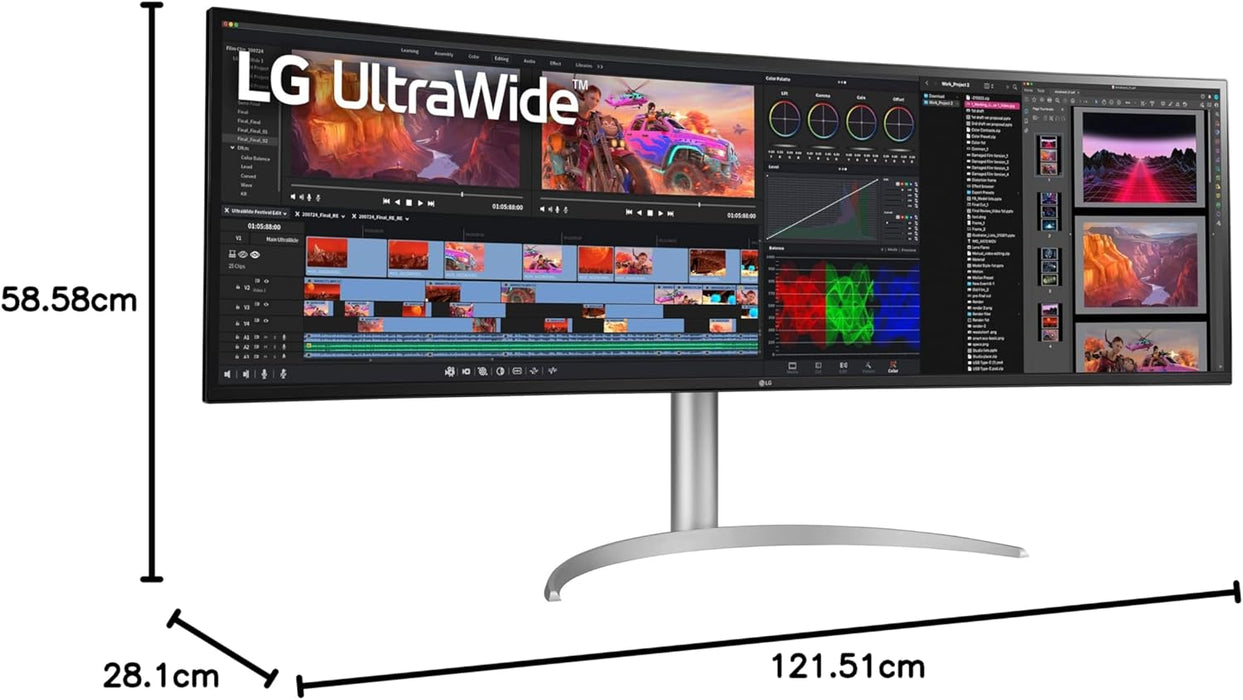 LG 49WQ95C-W 49" UltraWide™ Dual Quad HD Monitor