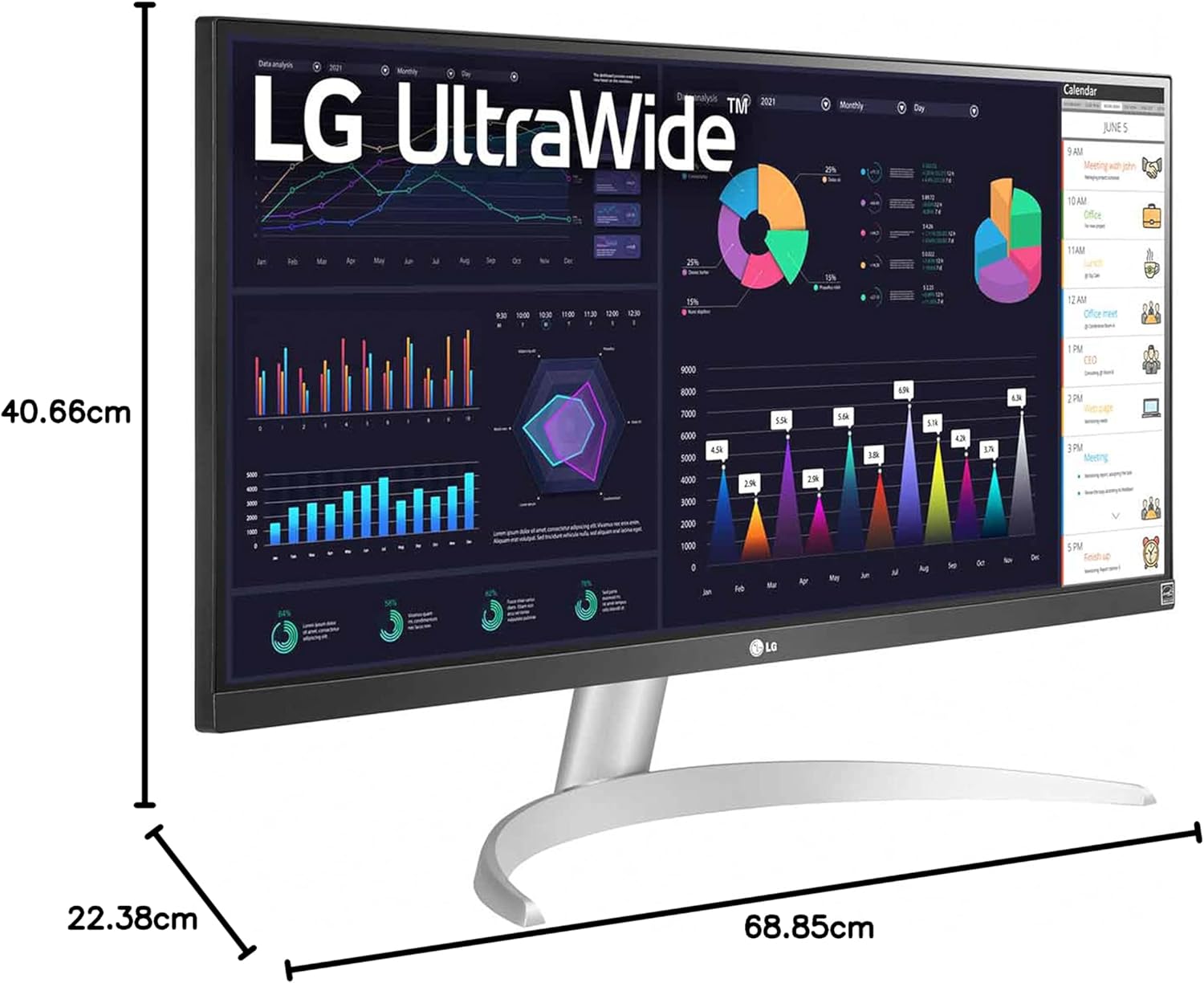 LG 29" UltraWide™ Full HD IPS Desktop Monitor | 29WQ600-W Desktop Monitor LG