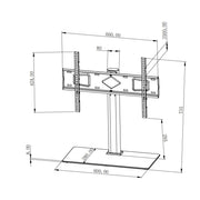 Manhattan 462297 Height-Adjustable TV Mount Desktop Stand Monitor Arm Desk Mount Manhattan