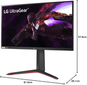 LG 27" UltraGear Nano IPS 1ms 165Hz Gaming Monitor | 27GP850P-B Gaming Monitor LG