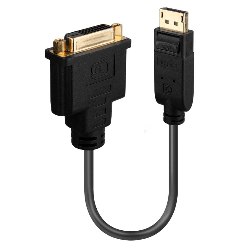 Lindy Display Port 1.2 to DVI-D Basic Adapter | 41004 Adapter / Converter Lindy